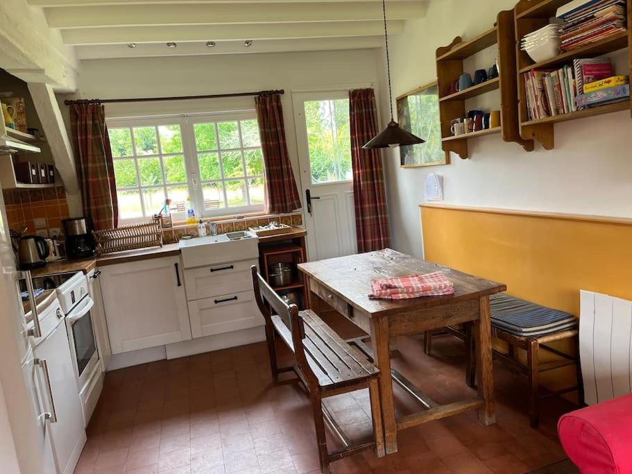 Le Colombage, Jolie Longere Pres De Giverny Eure Hardencourt-Cocherel Exteriör bild